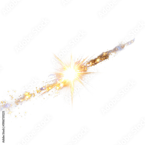 Professional Bright Light Flare Sparkling Bokeh Glittering Explosion Image