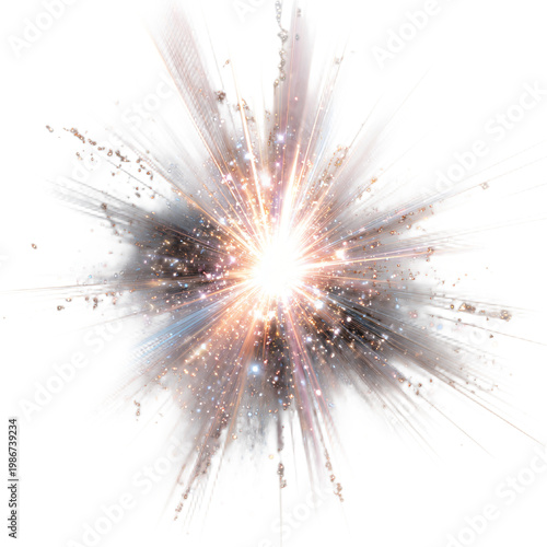 Dynamic Light Explosion Glittering Sparkle Radiant Flare