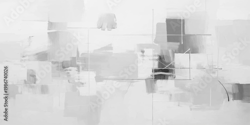 Abstract architectural city concept background with modern buildings sketch blueprint style illustration and textured design pattern