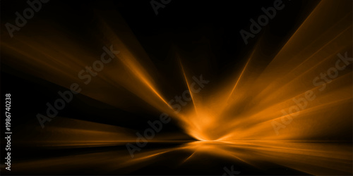 Abstract fractal burst glowing background with fire light rays energy explosion and cosmic space design