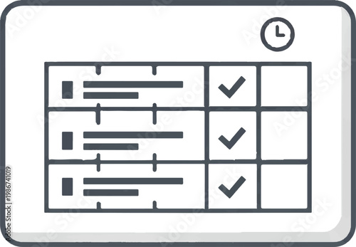Checklist, task list, to-do list, checklist icon, task management