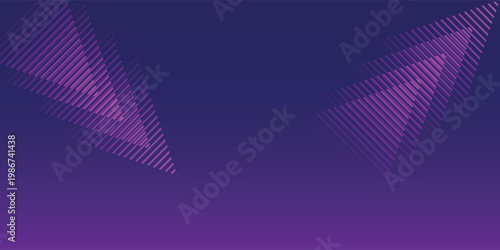 Abstract Purple and Blue Gradient Background with Dynamic Light Beams.