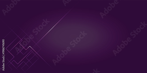 Abstract purple background with subtle geometric lines and a central glow.