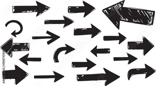 Arrows set of 100 black icons. Arrow icon. Arrow vector collection. Arrow. Cursor. Modern simple arrows. Vector