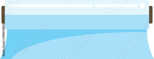 Plastic food wrap roll extending from dispenser protecting food