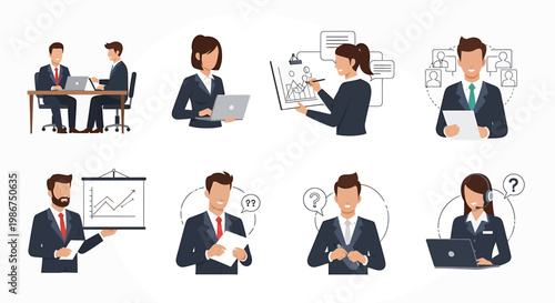 Silhouette of a Man in a Suit and Tie, Representing Business and Professionalism