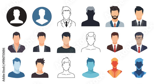 Silhouette of a Man in a Suit and Tie, Representing Business and Professionalism