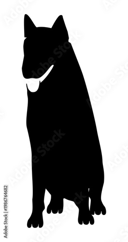 sitting german shepherd Dog SVG