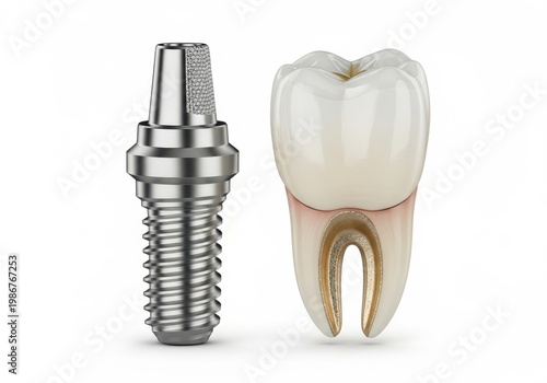 Dental implant and tooth structure