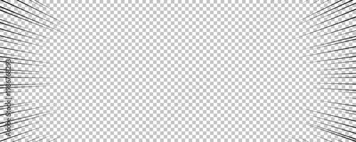 Black comic book transparent background