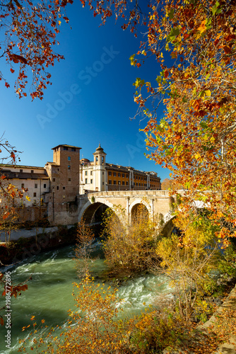 Εκτύπωση καμβά Ponte Fabricio in Rome, Italy