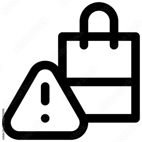 Overconsumption. Editable stroke vector icon.