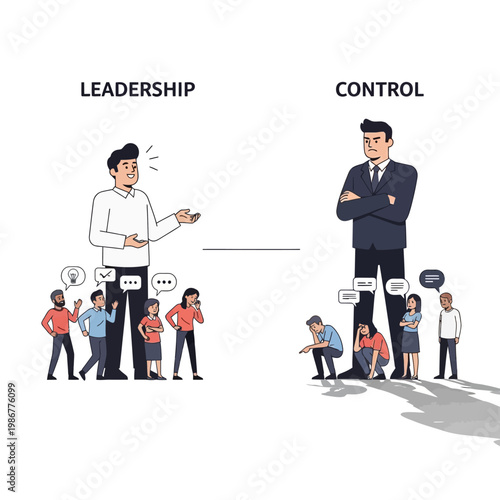 Leadership vs Control: Inspiring Team vs Oppressive Boss