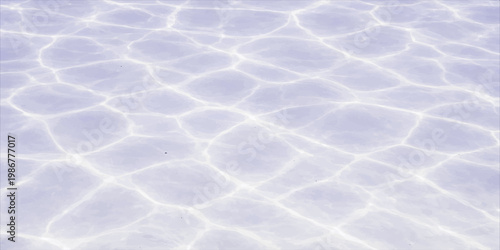 Abstract blue water surface texture creates a bright nature pattern of cold frozen ice and snowy white winter waves on a bright landscape