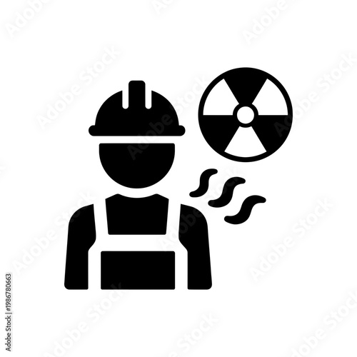 Nuclear Radiation Exposure Risk Icon