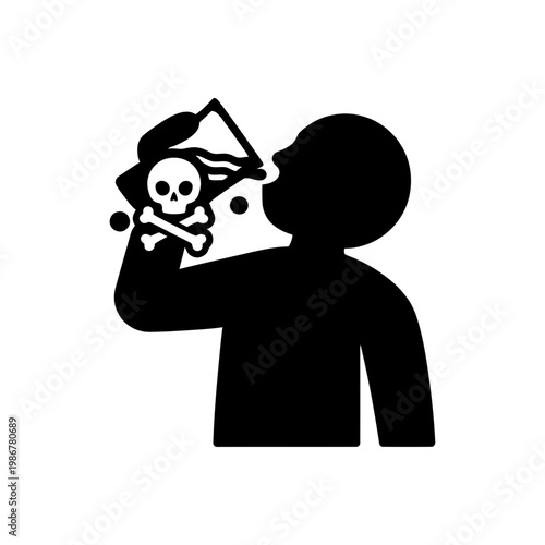 Toxic Substance Ingestion Danger Icon