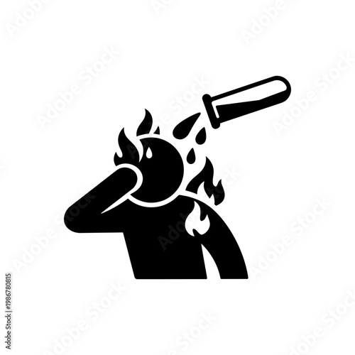 Chemical Burn Exposure Icon