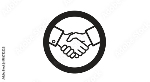 Handshake agreement and partnership concept.
