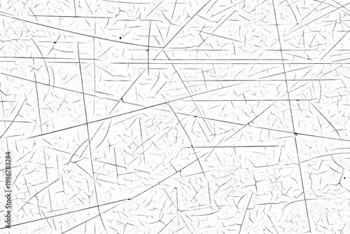 Abstract nature cracked surface texture with intricate fracture lines, monochrome background, grunge distressed pattern, high detail close-up, ideal for design and wallpaper use.