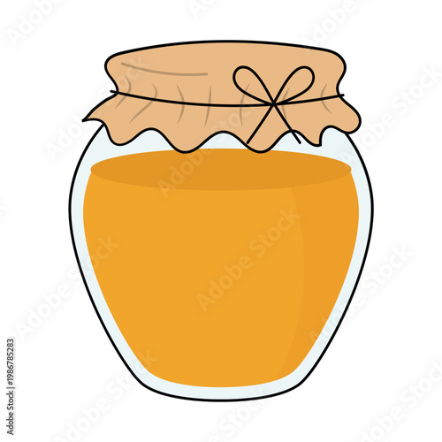 Cute Honey Jar Illustration