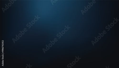 Schilderij op canvas Dark blue and black abstract gradient background