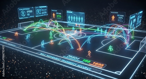 Neon, futuristic, network, connections, digital, circuit board, data visualization, technology