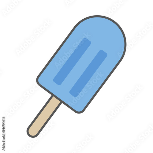 青色の棒アイス　ソーダ味　アイスキャンディー