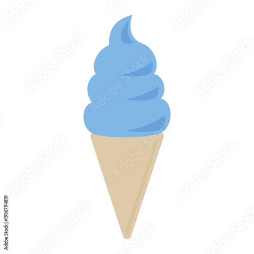 ラムネ　ソフトクリーム　コーン