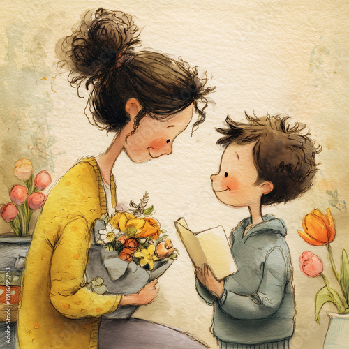 Festa della mamma, disegno