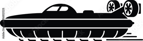 Futuristic hovercraft vehicle concept for innovative transportation and adventure