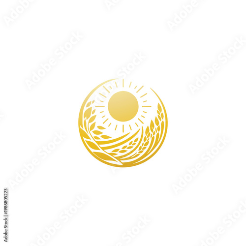 agriculture logo design vector 