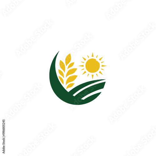 agriculture logo design vector 
