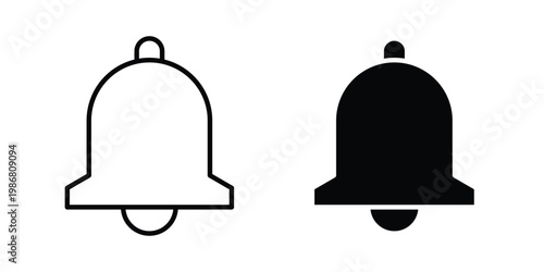 Bell icon design Illustration set for Projects