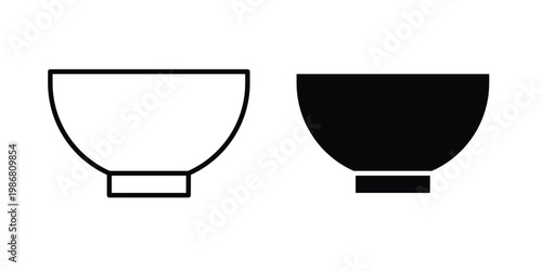 Bowl icon design Illustration set for Projects