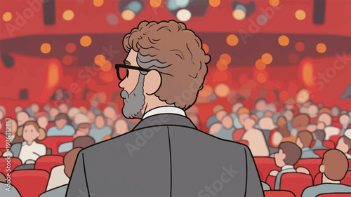 Businessman in Suit at Conference Hall