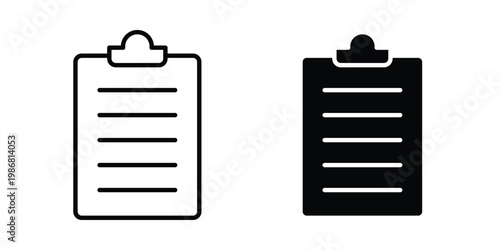 Clipboard icon design Illustration set for Projects