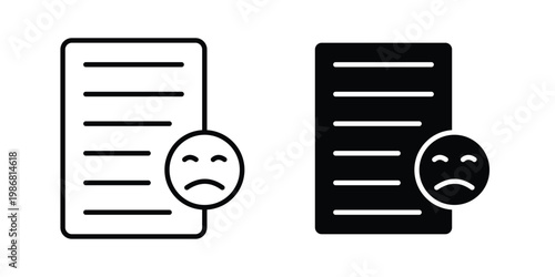 Complaints icon design Illustration set for Projects