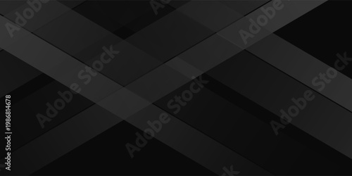 Black abstract background. Elegant dark diagonal shape elements. Modern luxury grey gradient graphic design. Eps 10