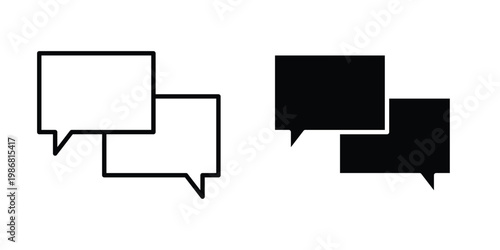 Conversation icon design Illustration set for Projects