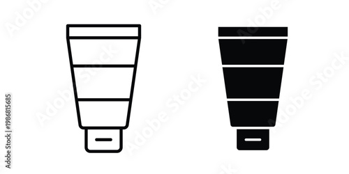 Cosmetic tube icon design Illustration set for Projects