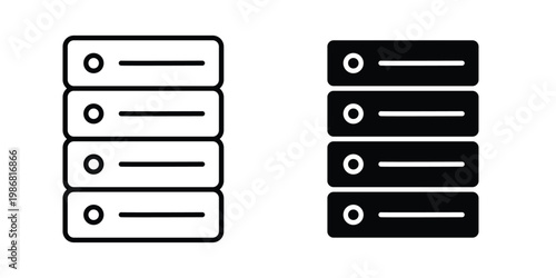 Data center icon design Illustration set for Projects