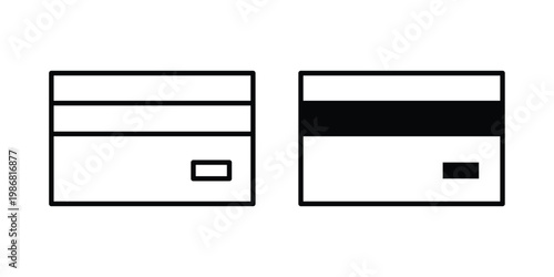 debit card icon design Illustration set for Projects
