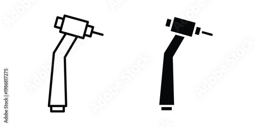 Dental nozzle drill icon design Illustration set for Projects