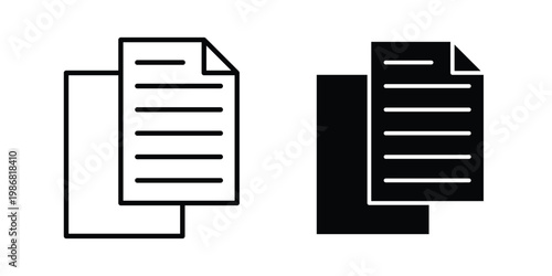 Document icon design Illustration set for Projects