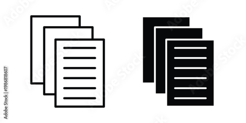 Documents icon design Illustration set for Projects