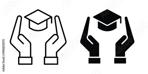 Education insurance icon design Illustration set for Projects