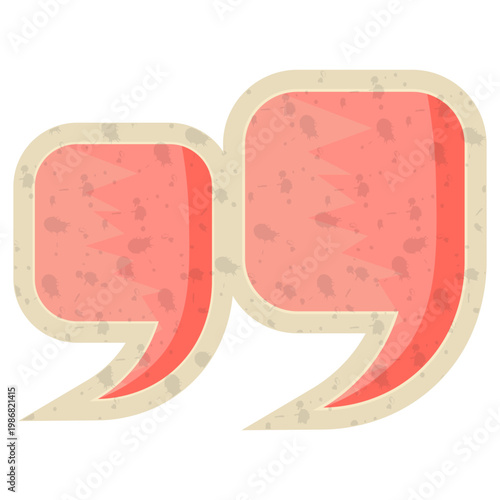 Quotation Marks Retro