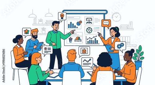 Business people discussing on meeting.