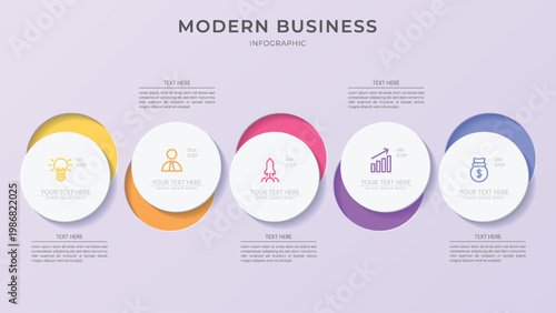 modern business infographic template vector illustration