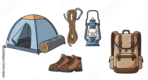 Camping gear and equipment for outdoors.
